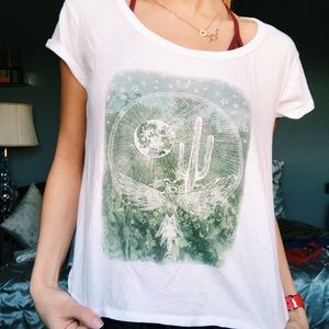 printed desert tee